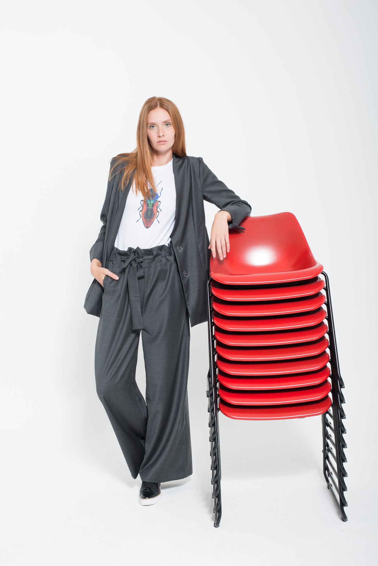 Yuna Miray Damen Blazer mit Manschette