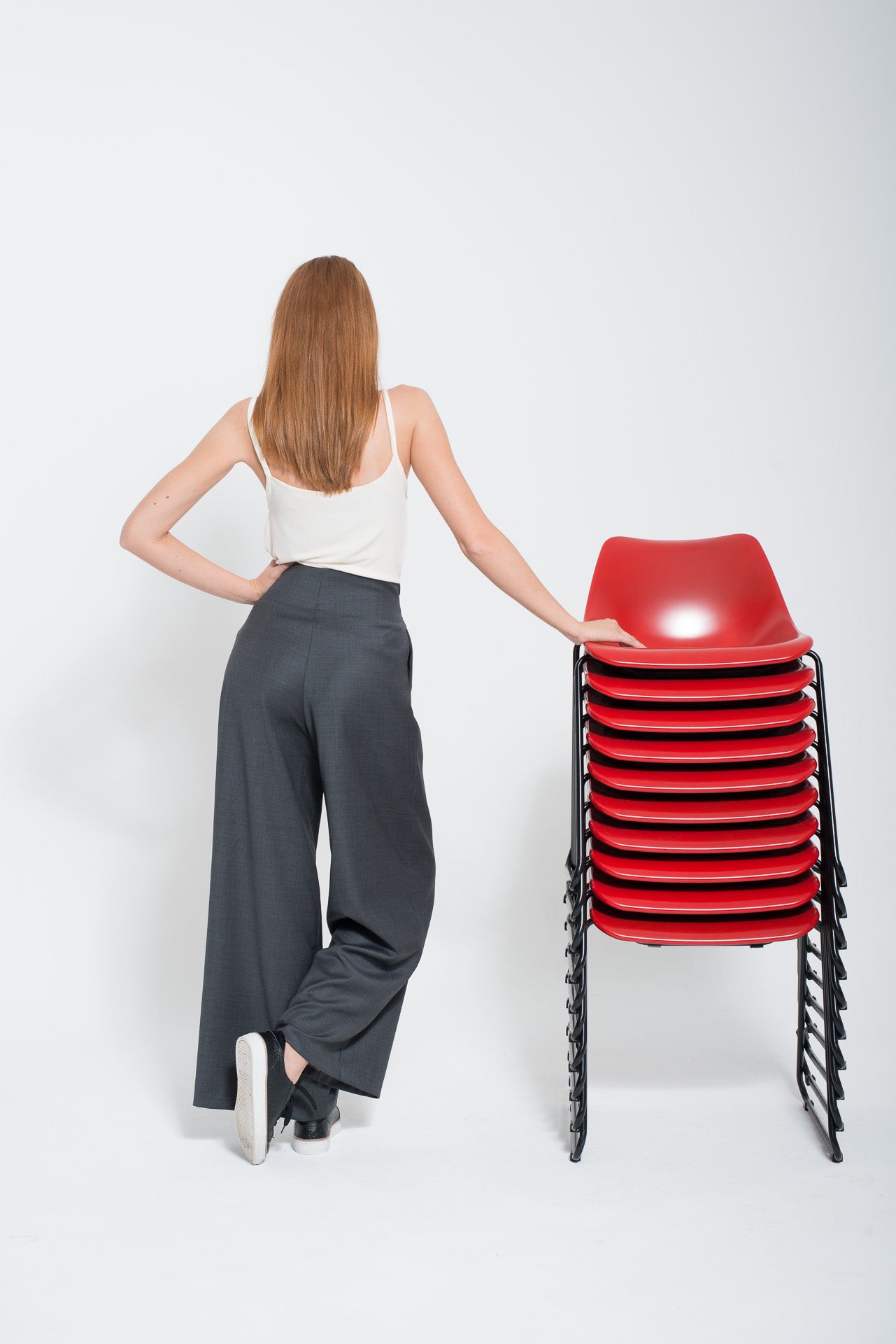 Yuna Miray weite Hose "Paperbag"