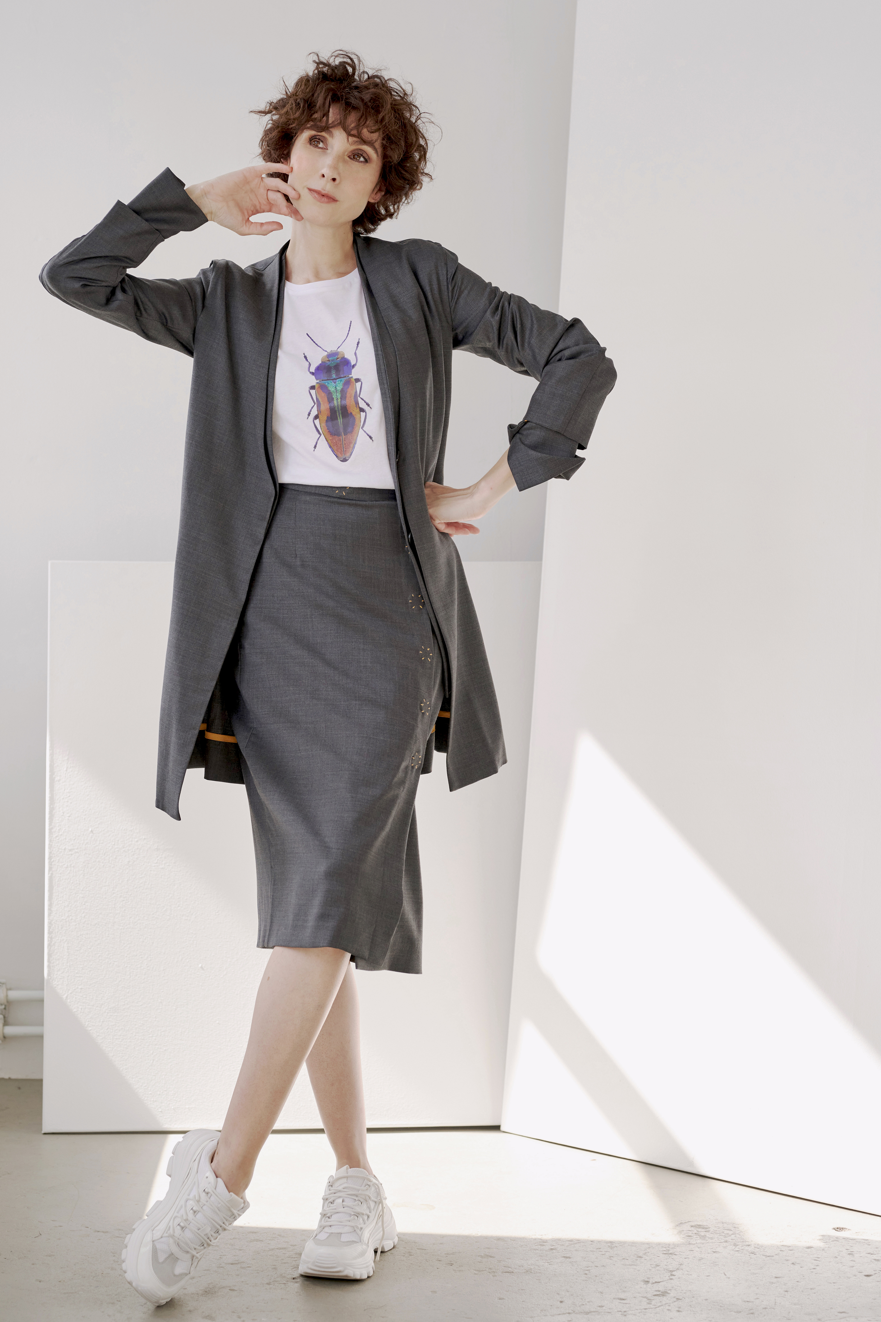 Yuna Miray taillierter Wickelrock "Wrap Skirt"