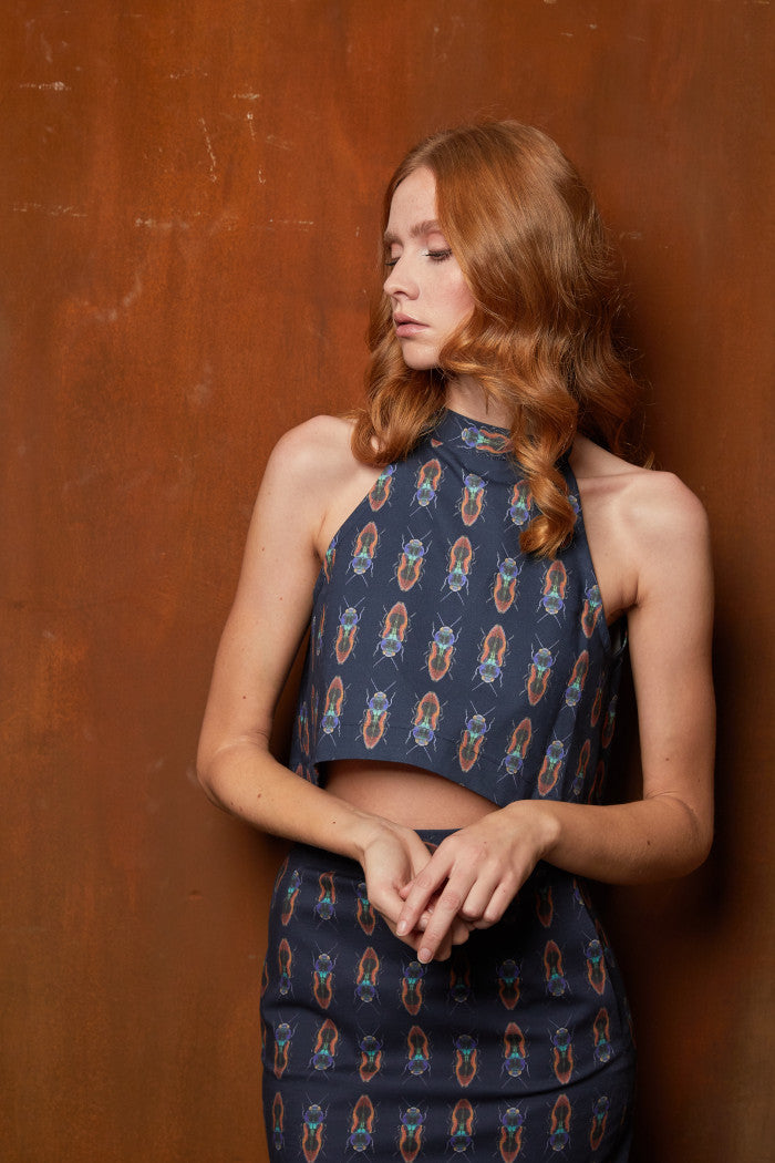 Yuna Miray Crop Top Print